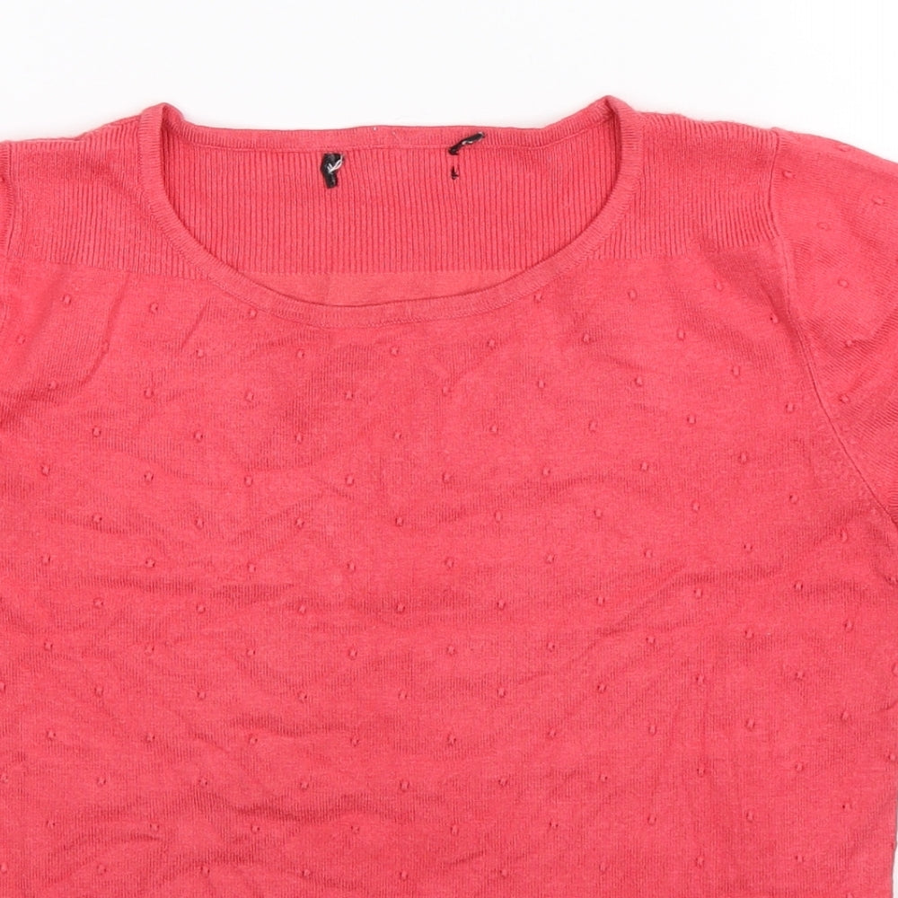 Debenhams Womens Pink  Knit Pullover Jumper Size 10