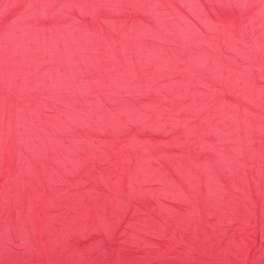 Debenhams Womens Pink  Knit Pullover Jumper Size 10