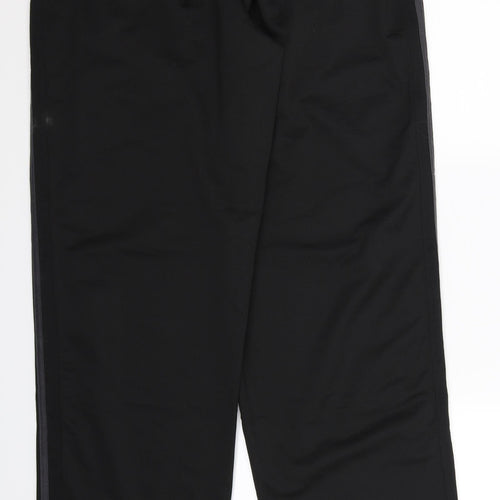 Lonsdale Mens Black Striped  Track Pants Trousers Size L L33 in