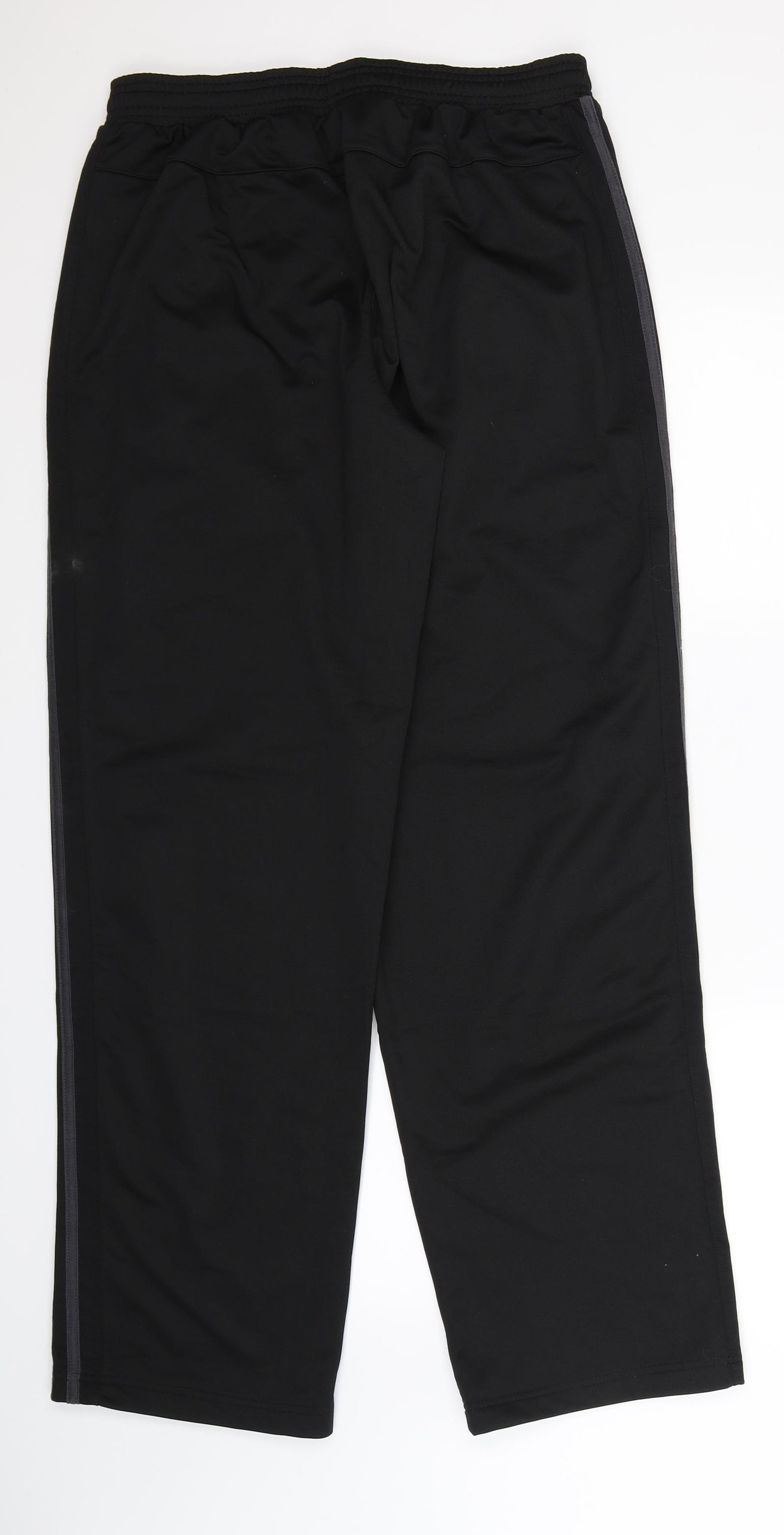 Lonsdale Mens Black Striped  Track Pants Trousers Size L L33 in