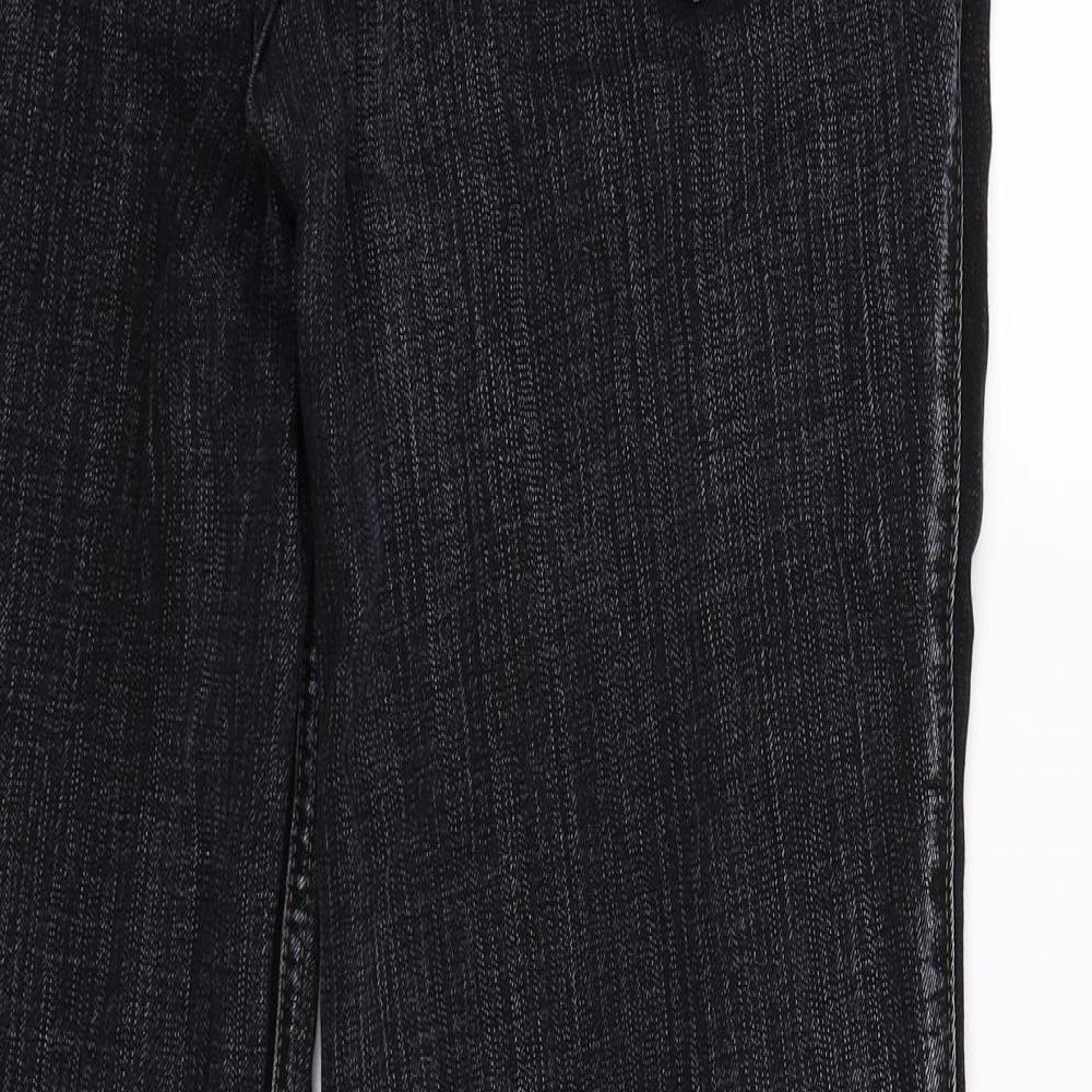 Criss Cross Mens Black  Denim Straight Jeans Size 38 L32 in