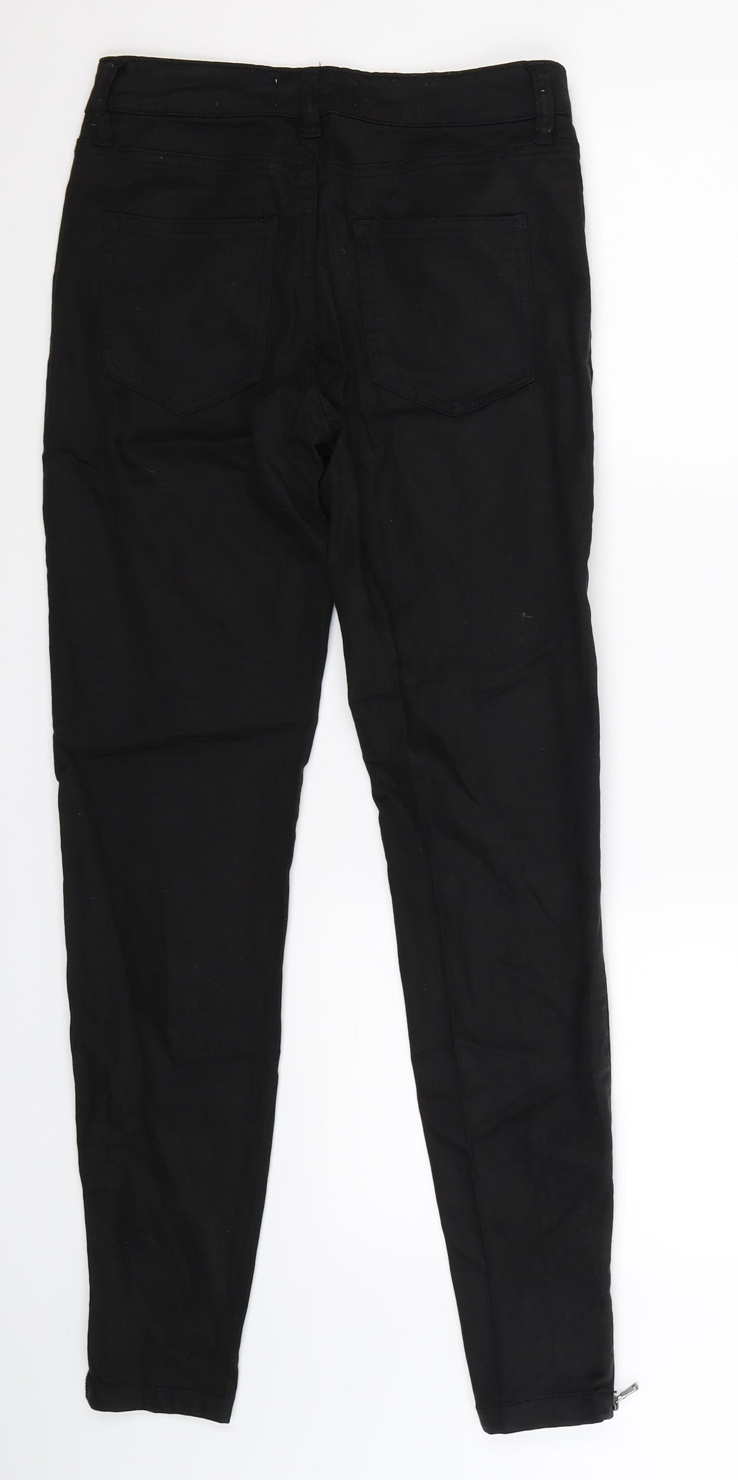H&M Womens Black  Denim Jegging Jeans Size 8 L29 in