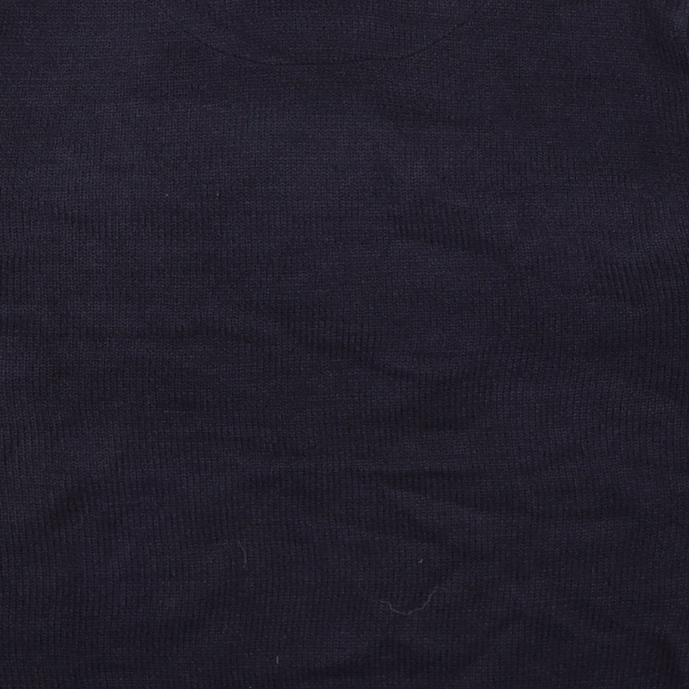Brave Soul Boys Blue  Knit Pullover Jumper Size 13 Years