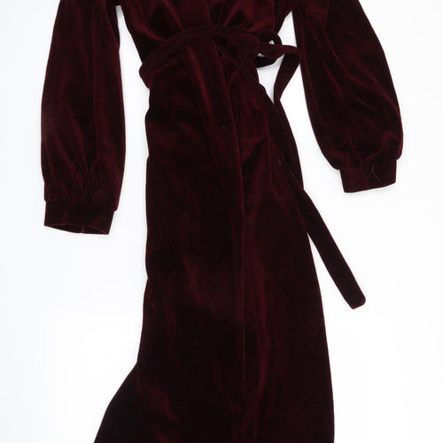 Debenhams Womens Red Solid  Top Robe Size 16