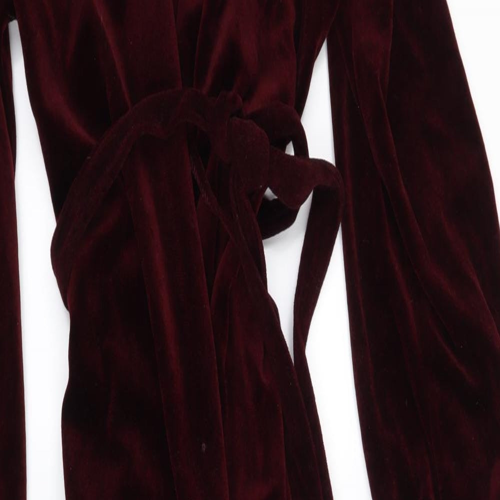 Debenhams Womens Red Solid  Top Robe Size 16