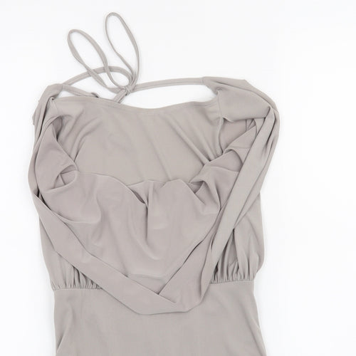 Love Womens Grey   Bodysuit One-Piece Size 8