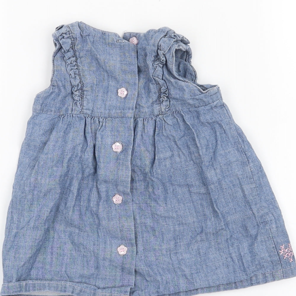 TU Girls Blue   A-Line  Size 0-3 Months