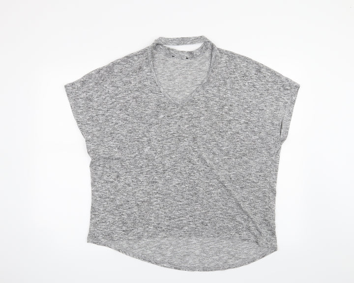 New Look Womens Grey Basic T-Shirt Size M