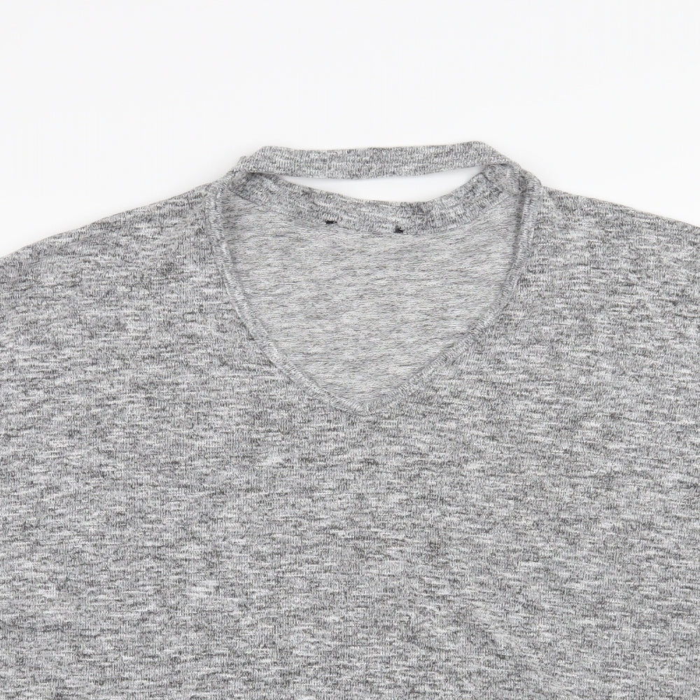 New Look Womens Grey   Basic T-Shirt Size M