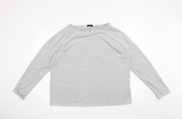F&F Womens Grey Pullover Jumper Size 16