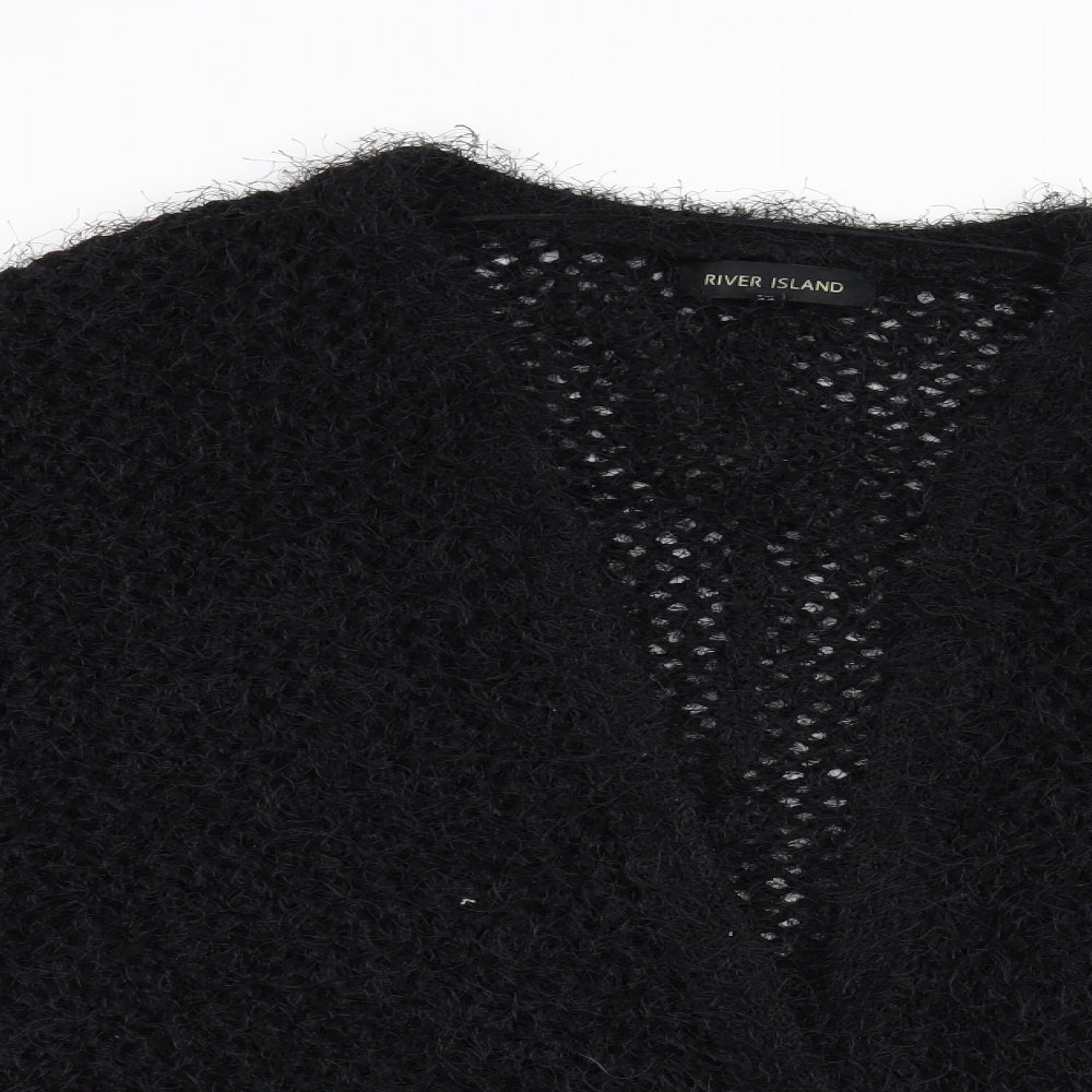River Island Womens Black   Cardigan Jumper Size 18