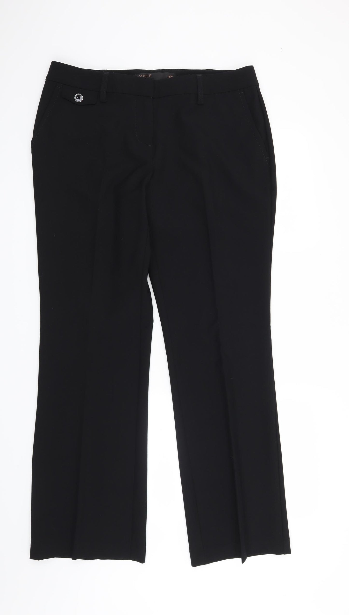 NEXT Womens Black   Trousers  Size 14 L30 in