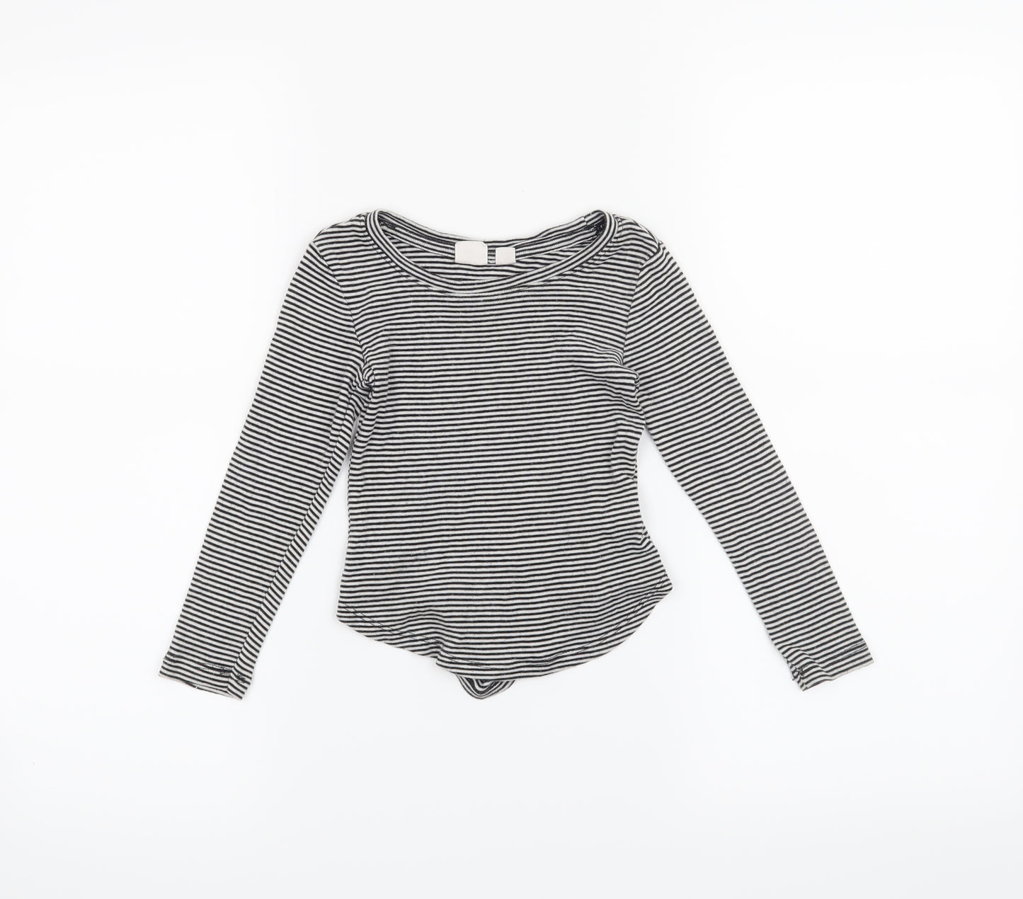 Gap Girls Black Striped  Basic T-Shirt Size 4-5 Years