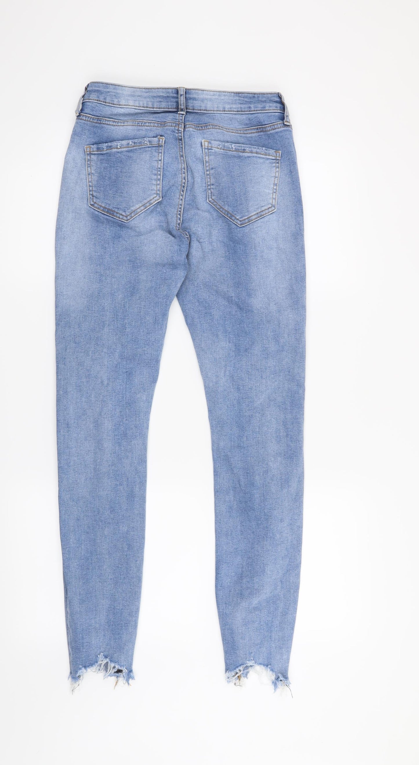 Denim & Co. Womens Blue   Skinny Jeans Size 8 L27 in