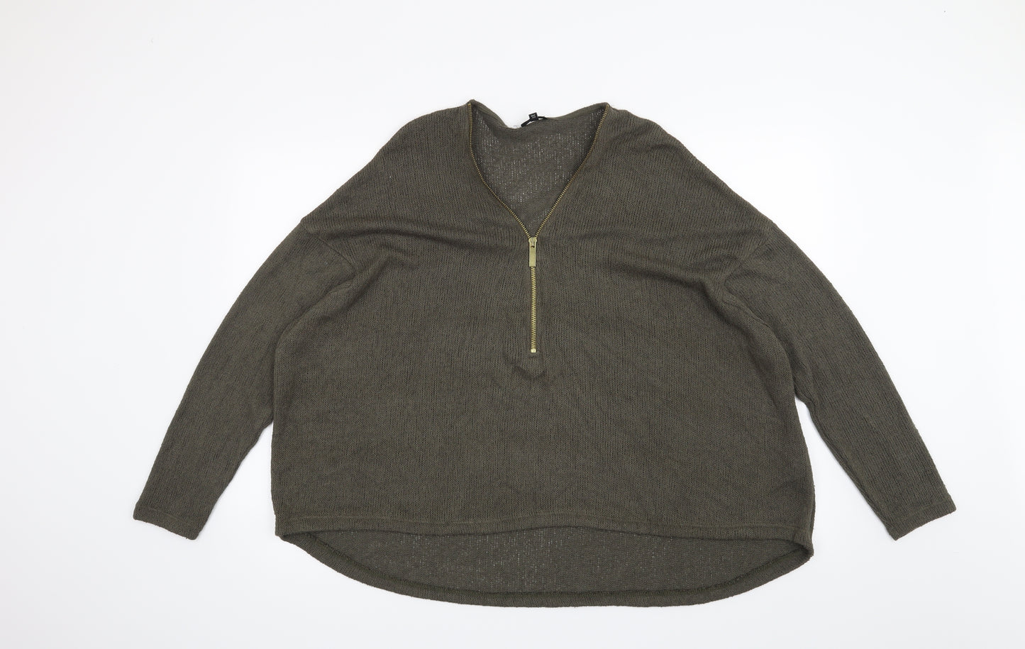 River Island Womens Green   Pullover Jumper Size 16