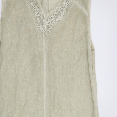 e-woman Womens Beige   Basic Blouse Size L
