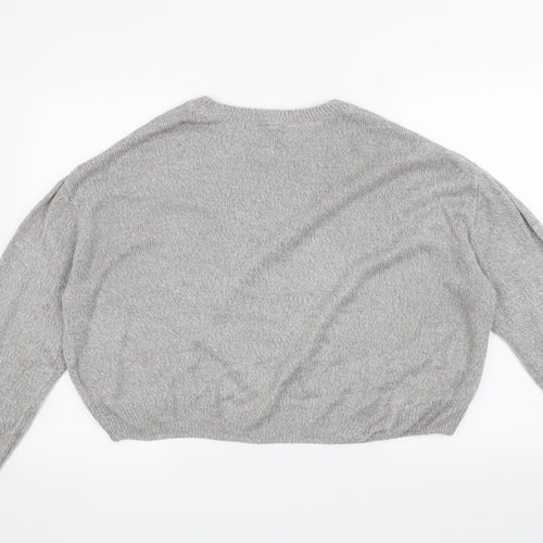 H&M Womens Grey   Pullover Jumper Size M
