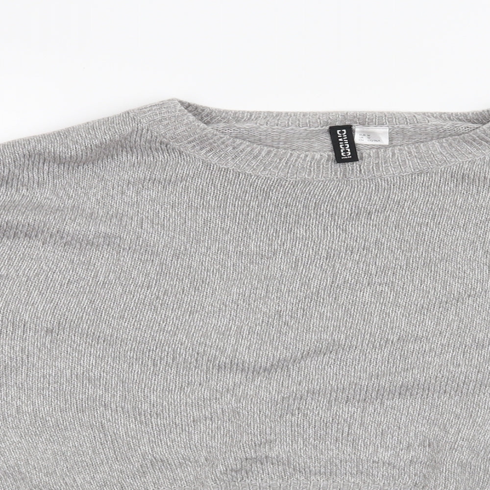 H&M Womens Grey   Pullover Jumper Size M
