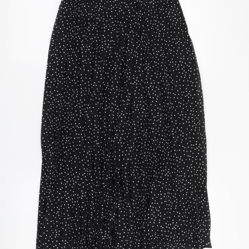 Primark Womens Black Polka Dot  A-Line Skirt Size 10
