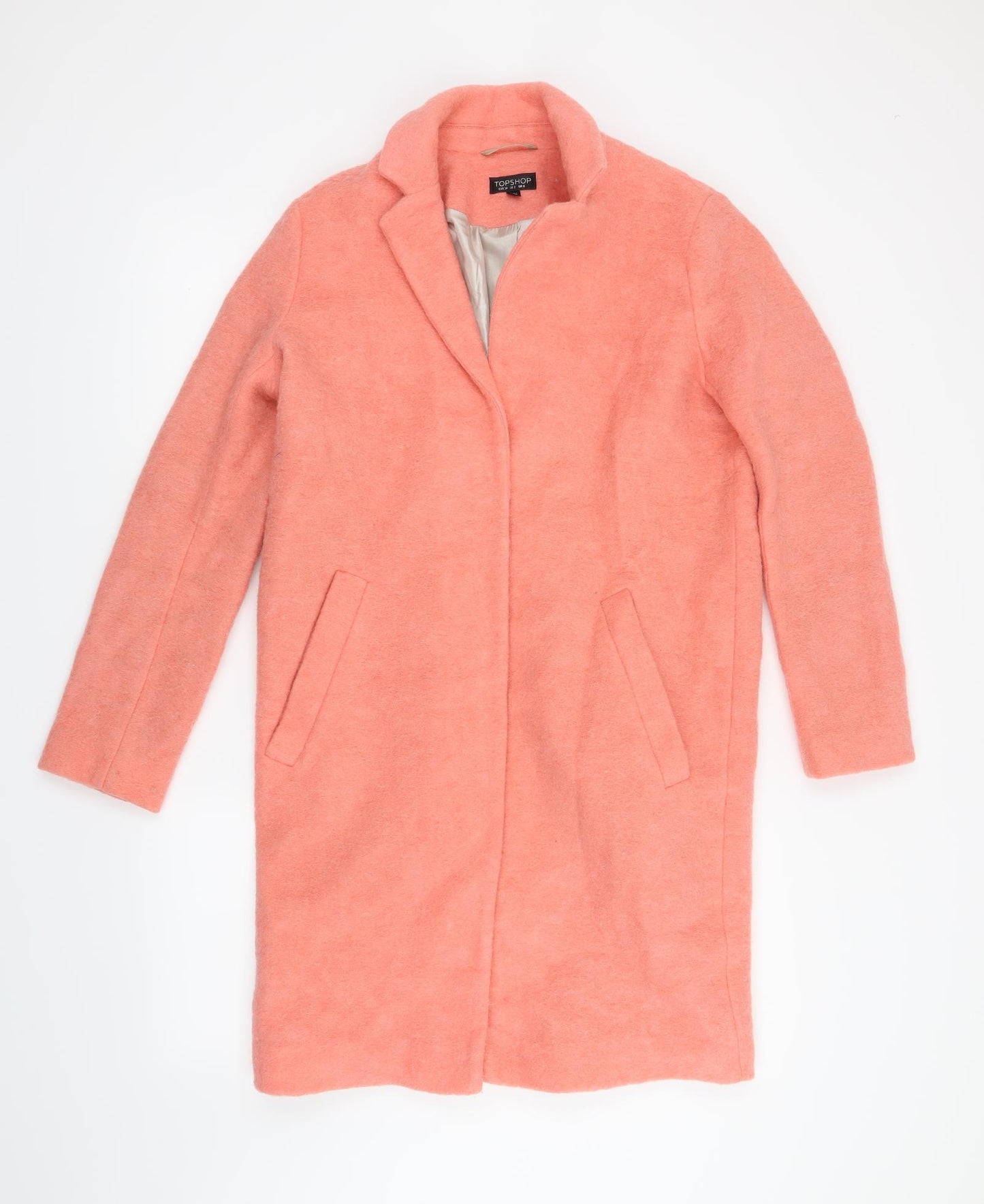 Topshop Womens Pink   Jacket Coat Size 6