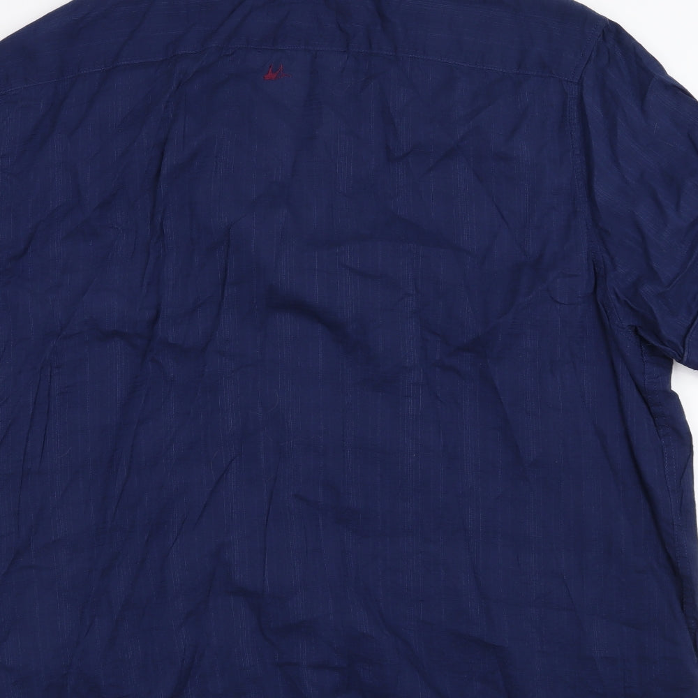 Mantaray Mens Blue    Button-Up Size 2XL