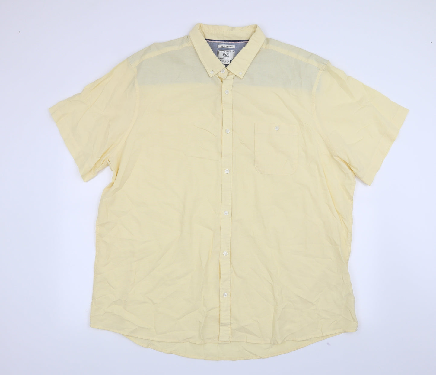 F&F Mens Yellow    Button-Up Size 3XL