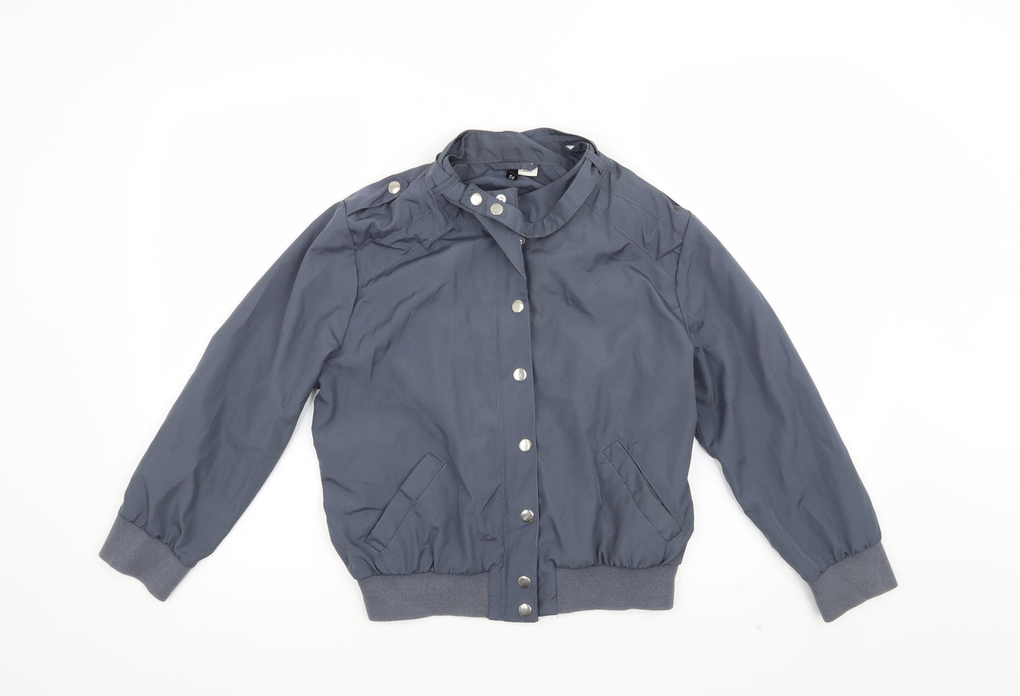 H&M Womens Grey   Jacket Coat Size 12