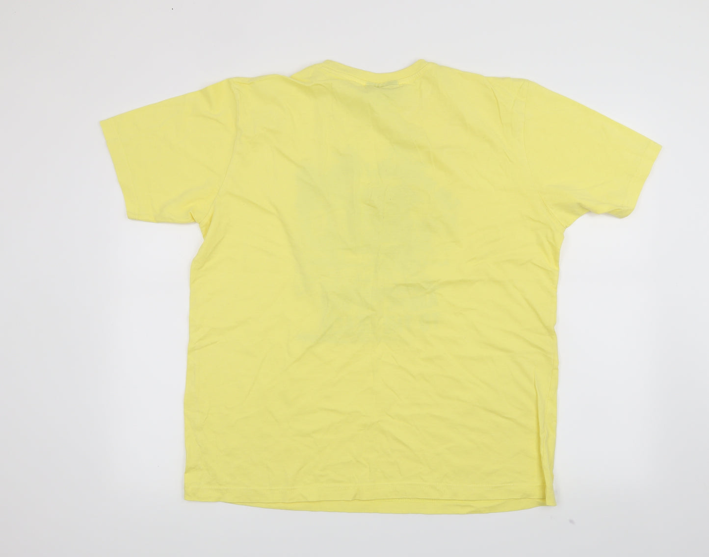 Cedar Wood State Mens Yellow    T-Shirt Size L
