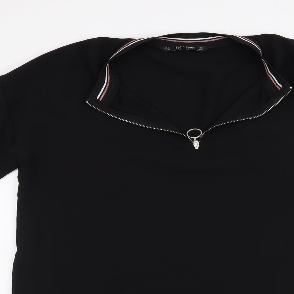 Zara Womens Black   T-Shirt Dress  Size S