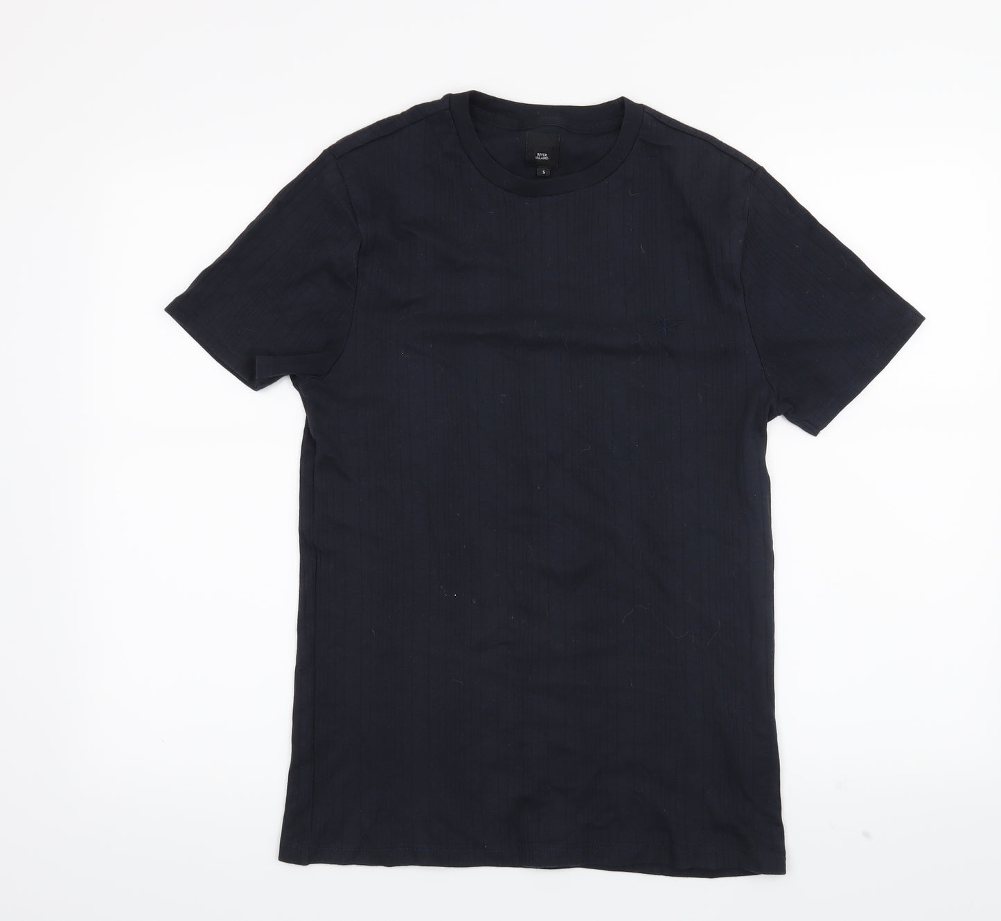 River Island Mens Blue    T-Shirt Size S