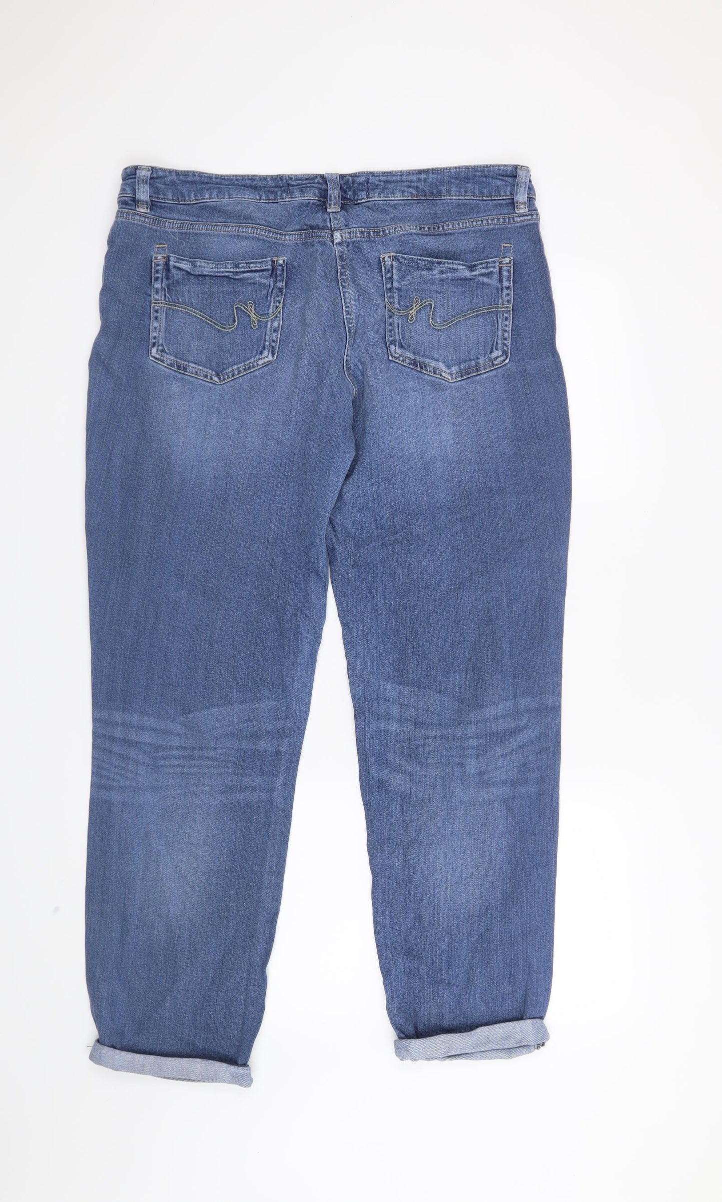 NEXT Womens Blue   Straight Jeans Size 12 L28 in