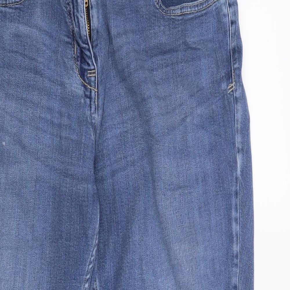 NEXT Womens Blue   Straight Jeans Size 12 L28 in