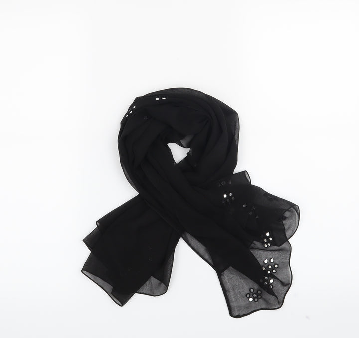 Preworn Womens Black    Scarf