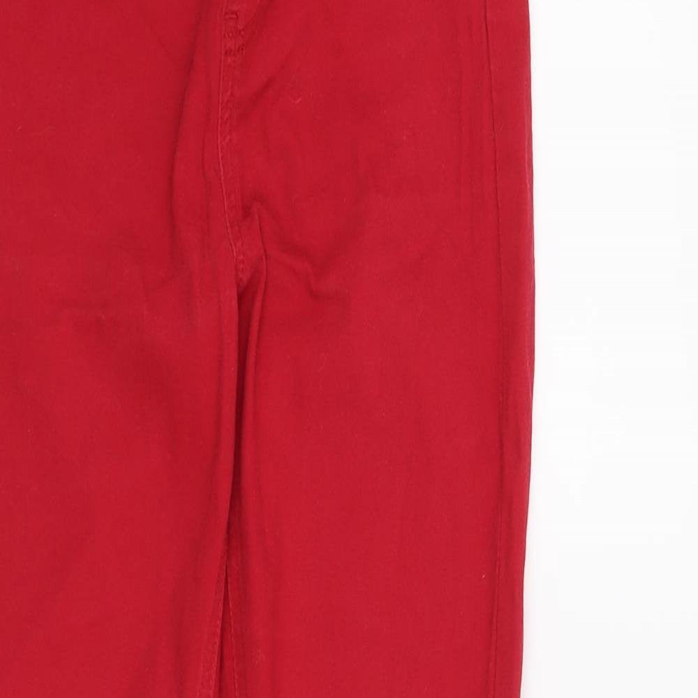 BHS Womens Red   Jegging Jeans Size 10 L27 in