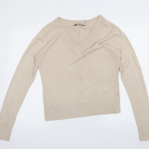 Dorothy Perkins Womens Beige   Pullover Jumper Size 16