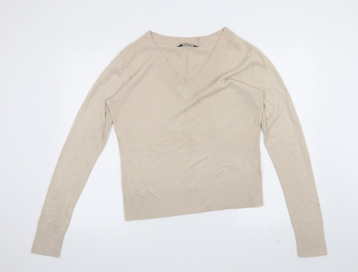 Dorothy Perkins Womens Beige Pullover Jumper Size 16