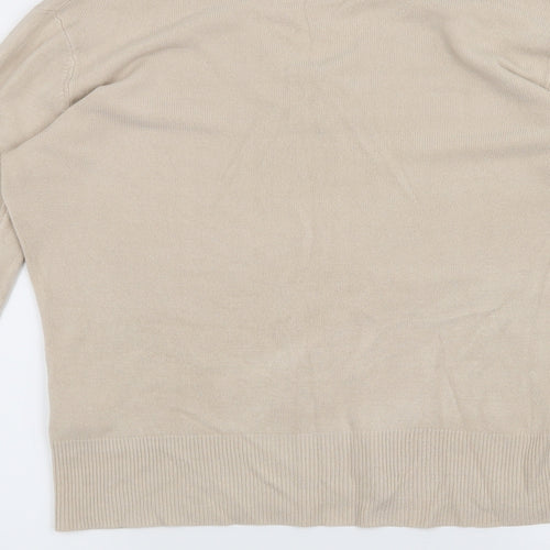 Dorothy Perkins Womens Beige   Pullover Jumper Size 16