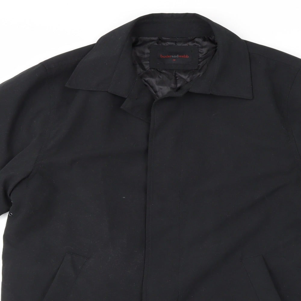 Butler & Webb Mens Black   Anorak Coat Size M
