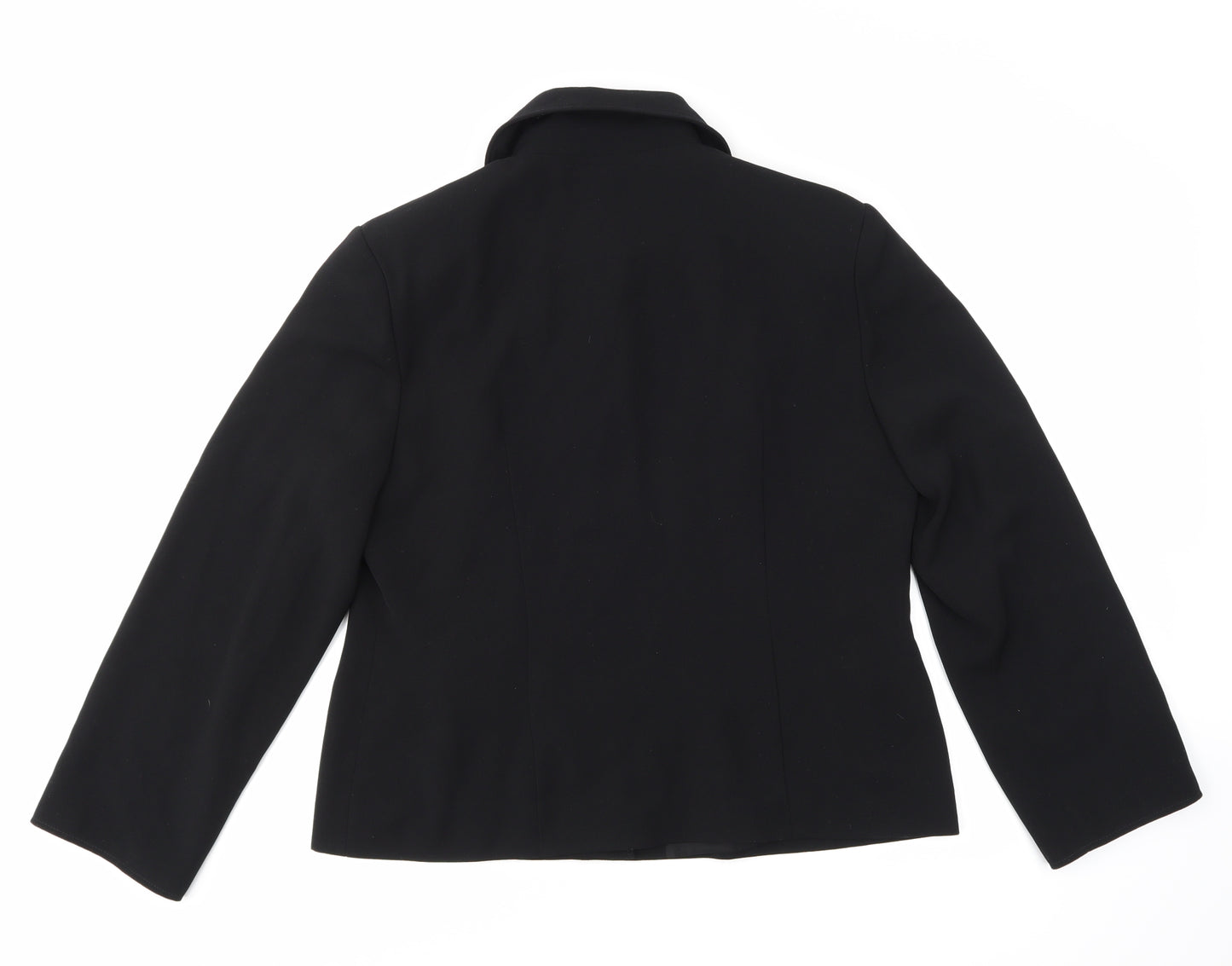 Jaunty Womens Black  Rayon Jacket  Size 16