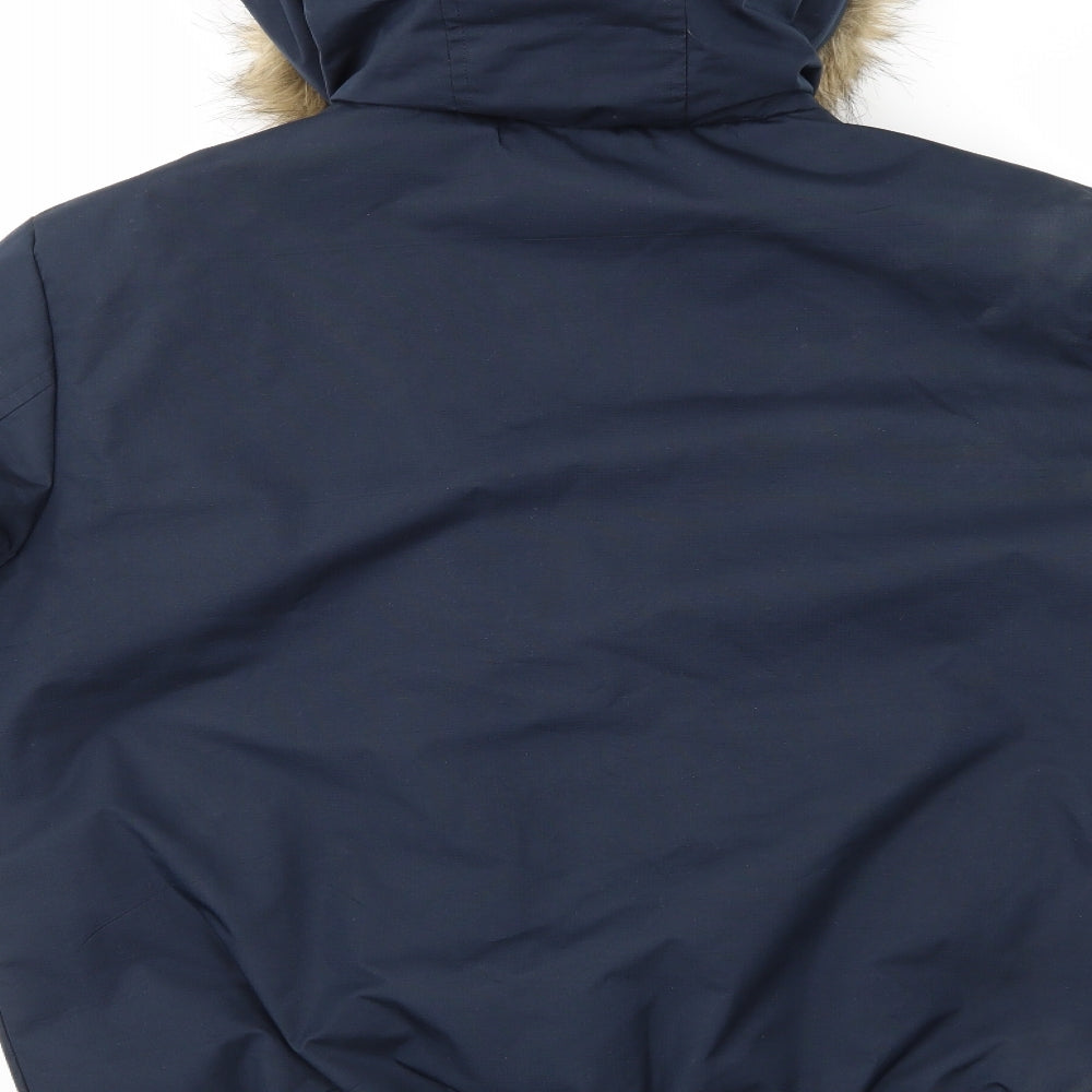 Brave Soul Mens Blue   Parka Jacket Size M