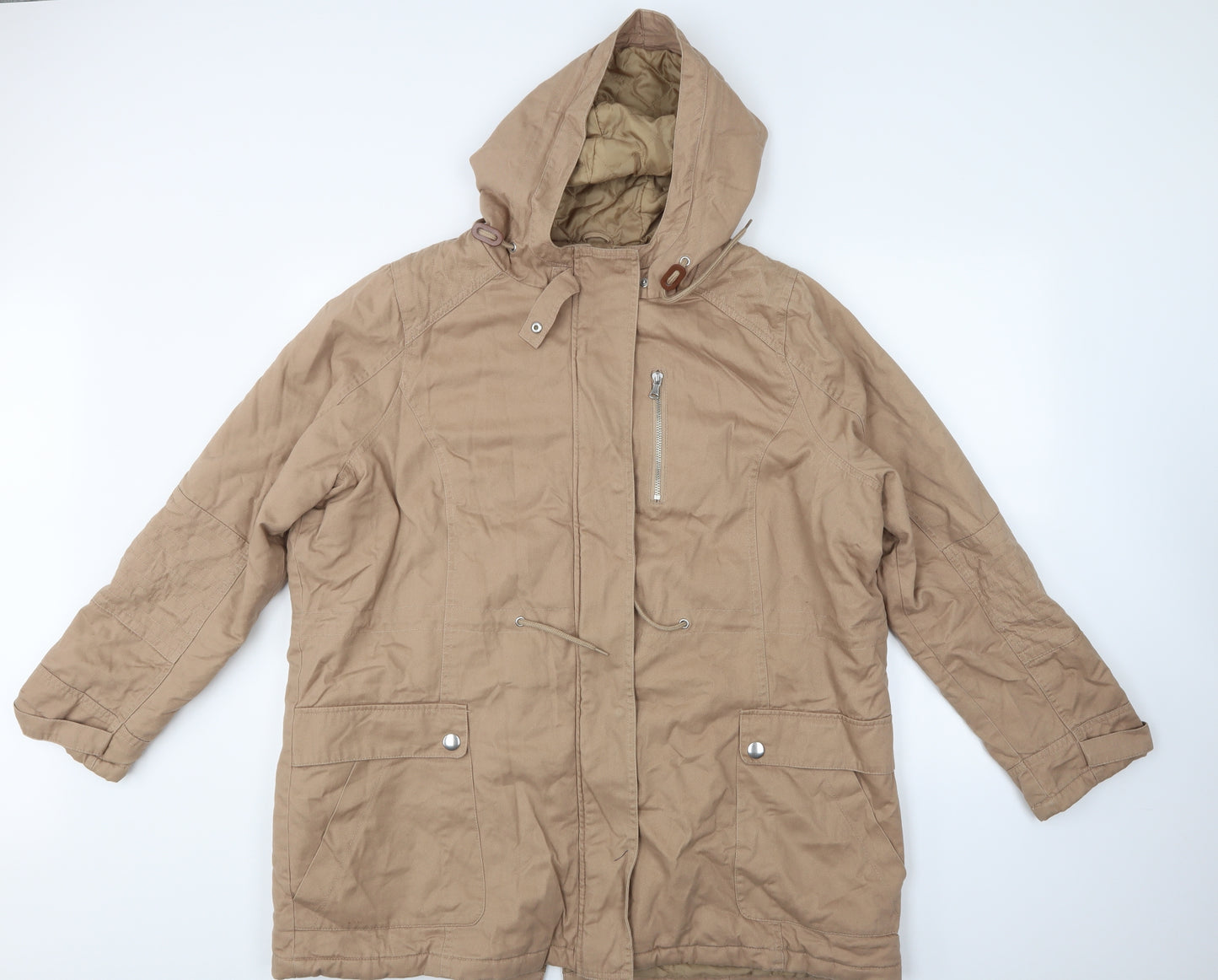 George Womens Brown   Anorak Coat Size 22