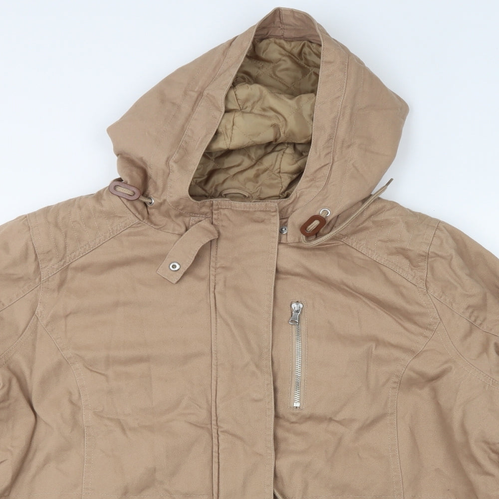 George Womens Brown   Anorak Coat Size 22