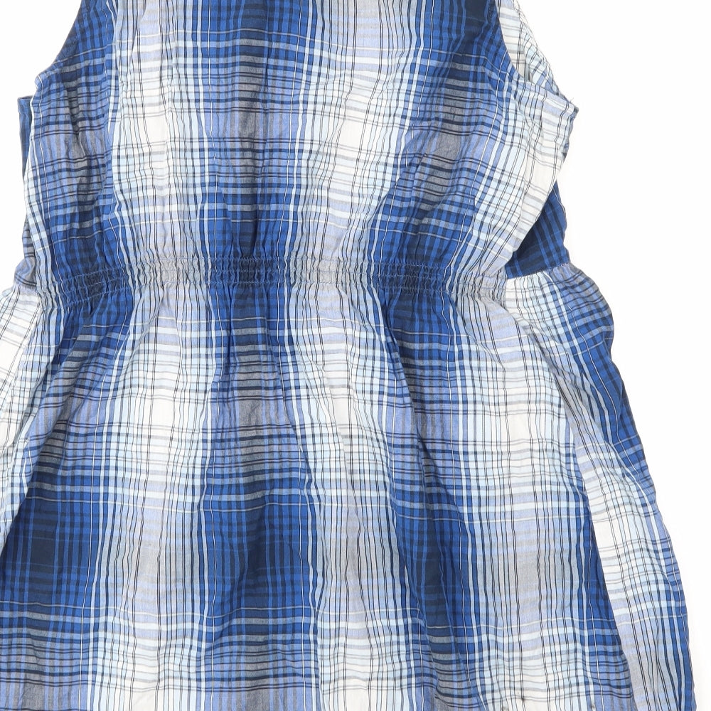 NEXT Womens Blue Check  Mini  Size 18