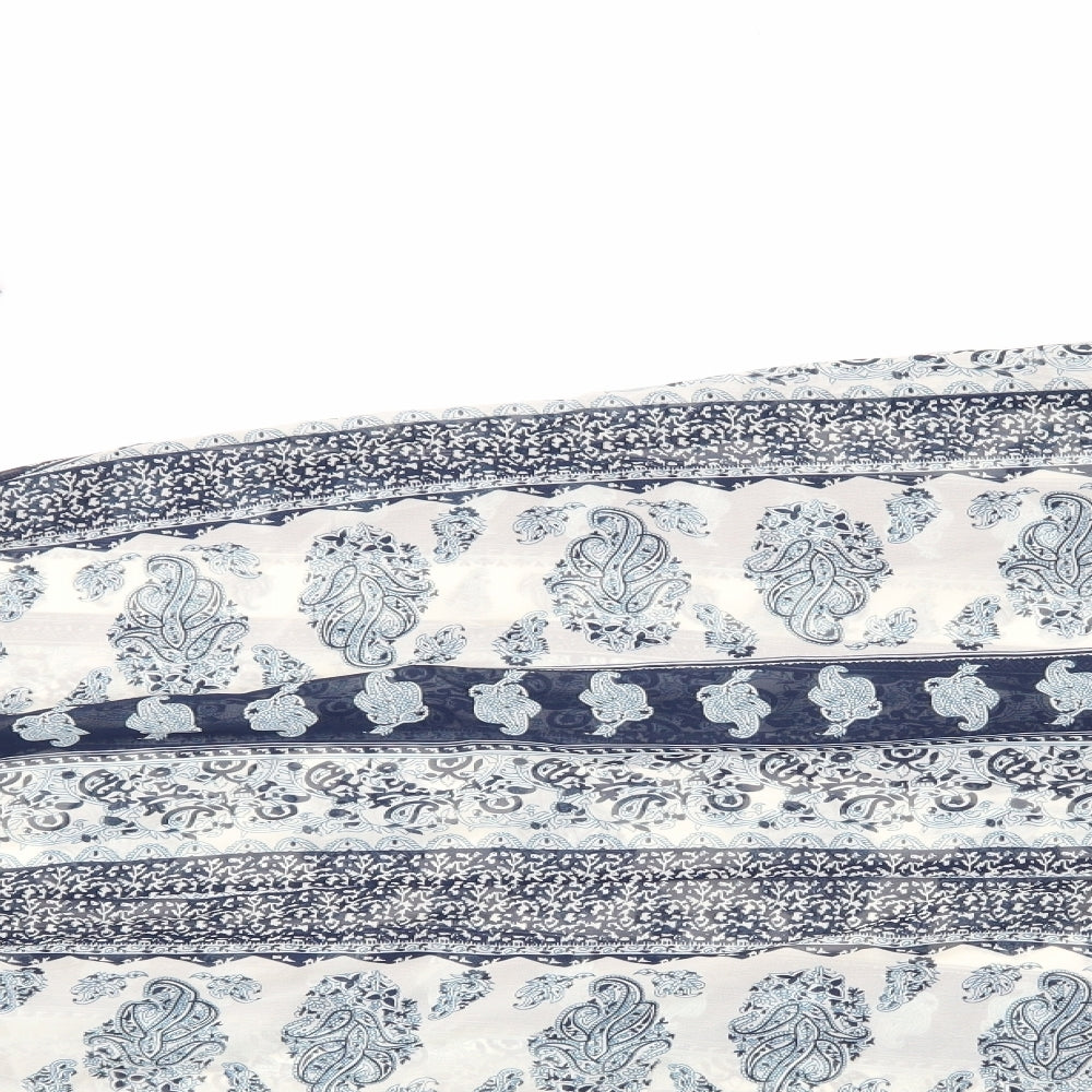 Ruiyige Womens Blue Paisley  Maxi  Size M