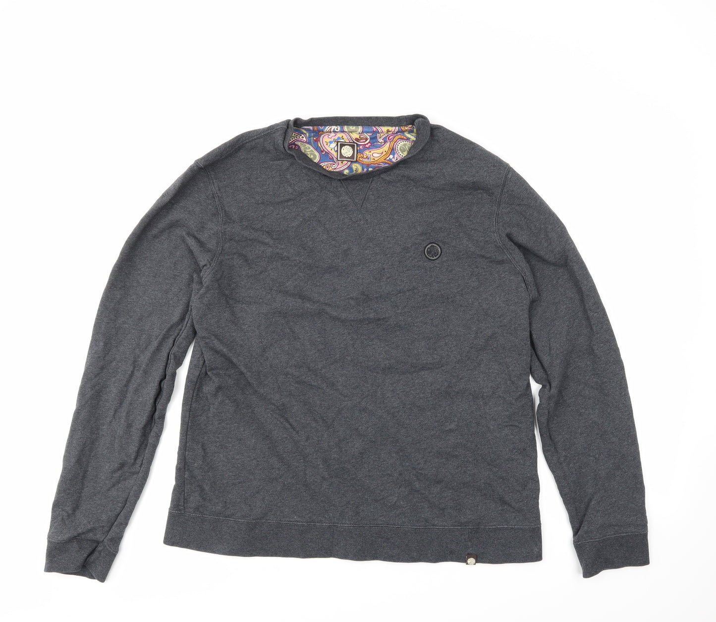 Pretty Green Mens Grey   Pullover Jumper