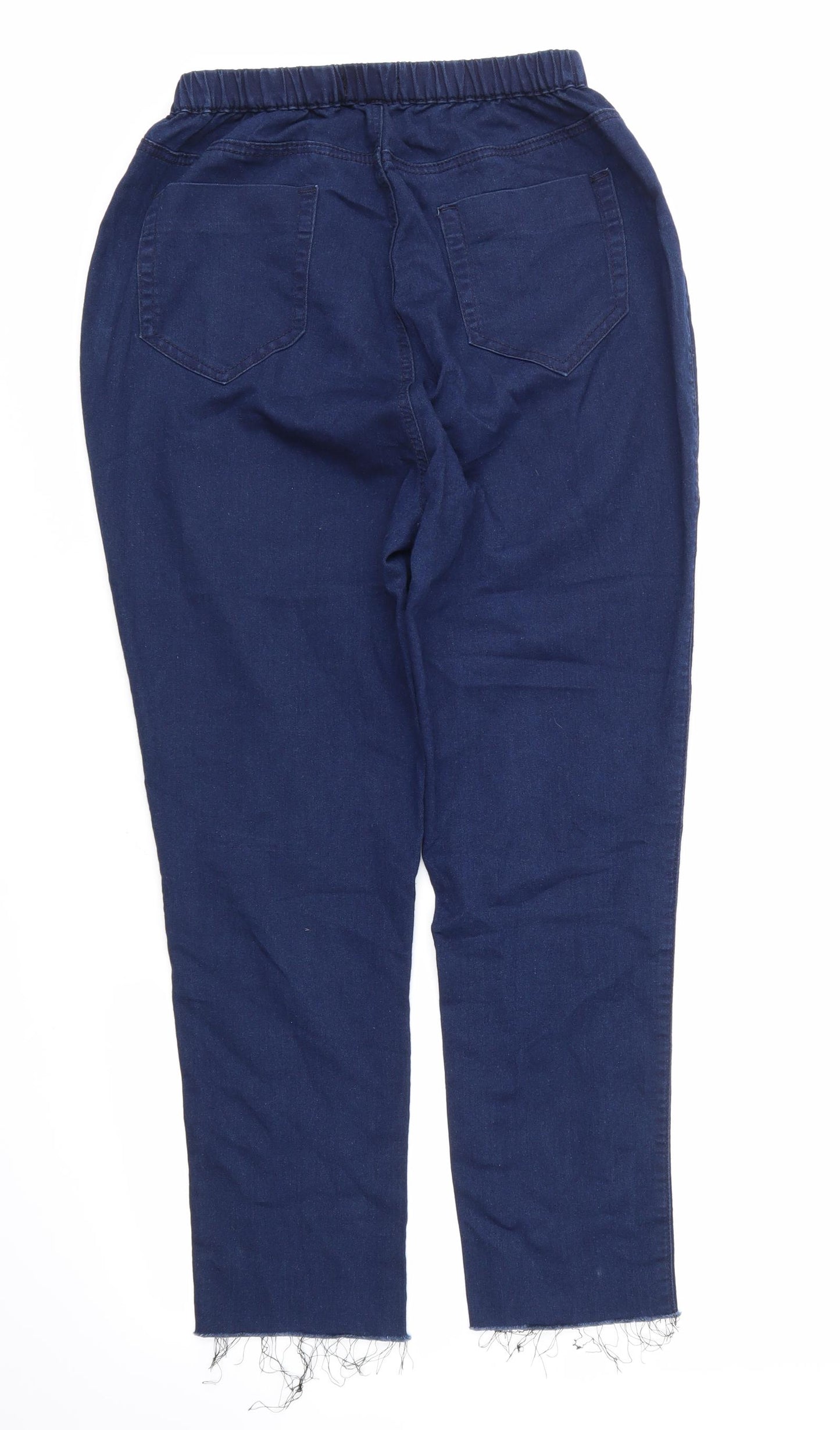 Preworn Womens Blue   Straight Jeans Size 14 L26 in