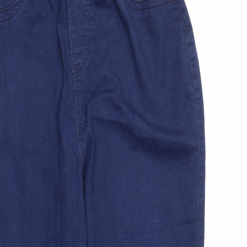 Preworn Womens Blue   Straight Jeans Size 14 L26 in