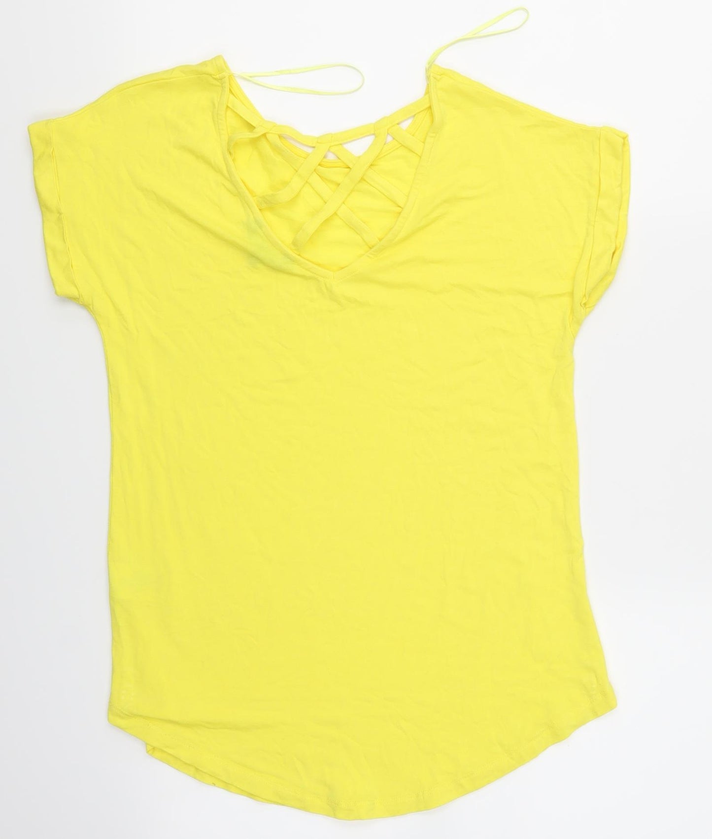 Peacocks Womens Yellow   Basic Blouse Size 10