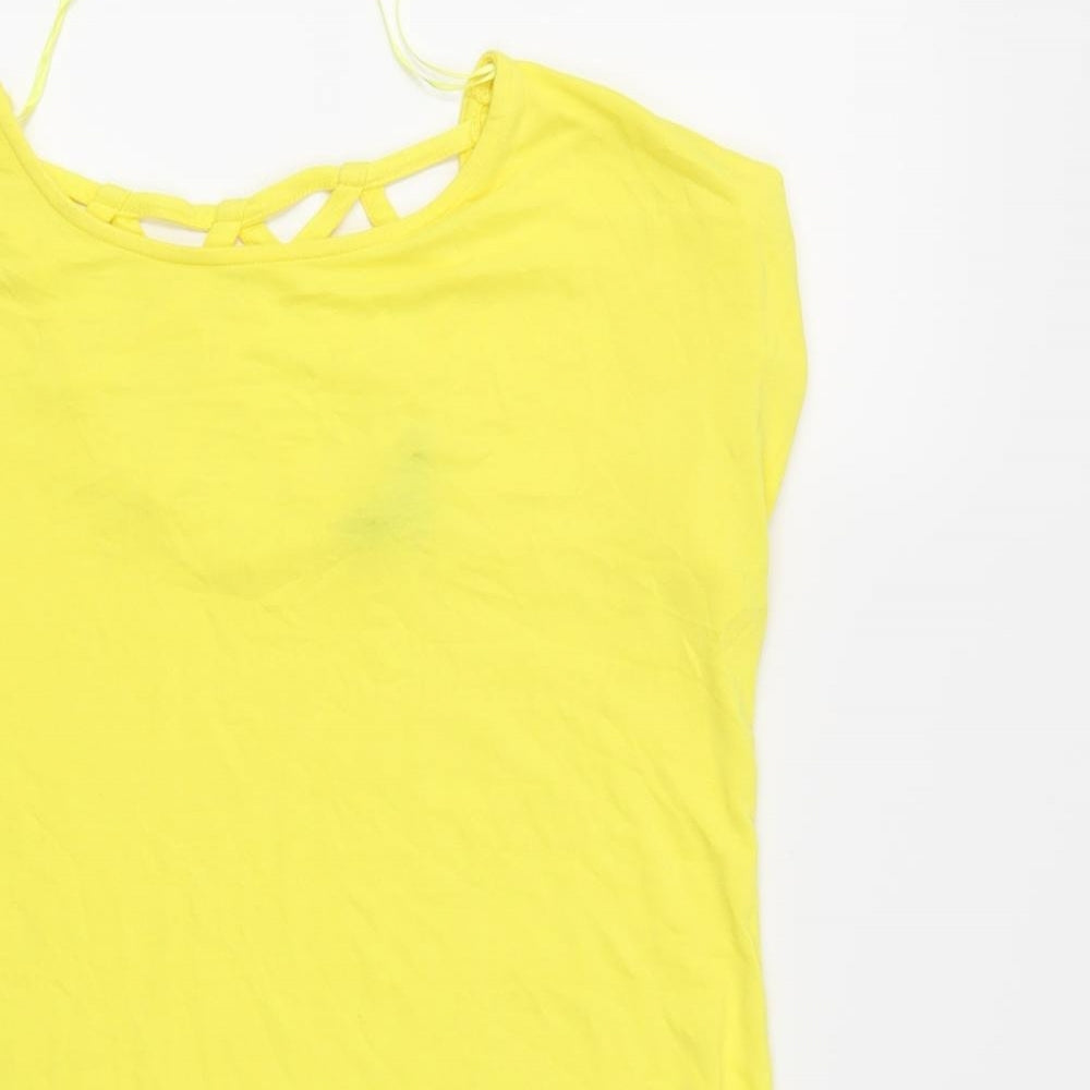 Peacocks Womens Yellow   Basic Blouse Size 10
