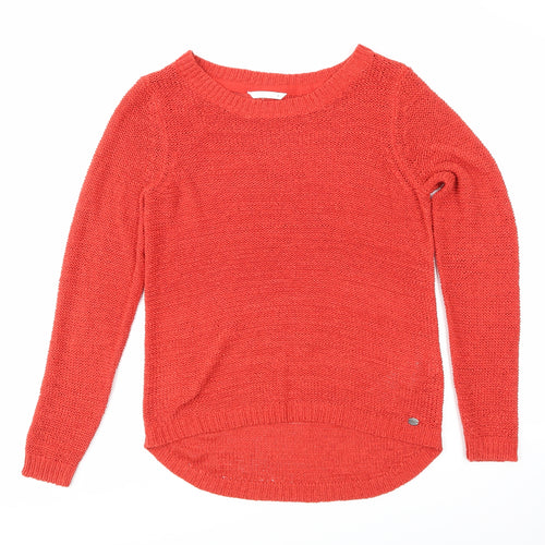 Only Womens Red   Pullover Jumper Size M